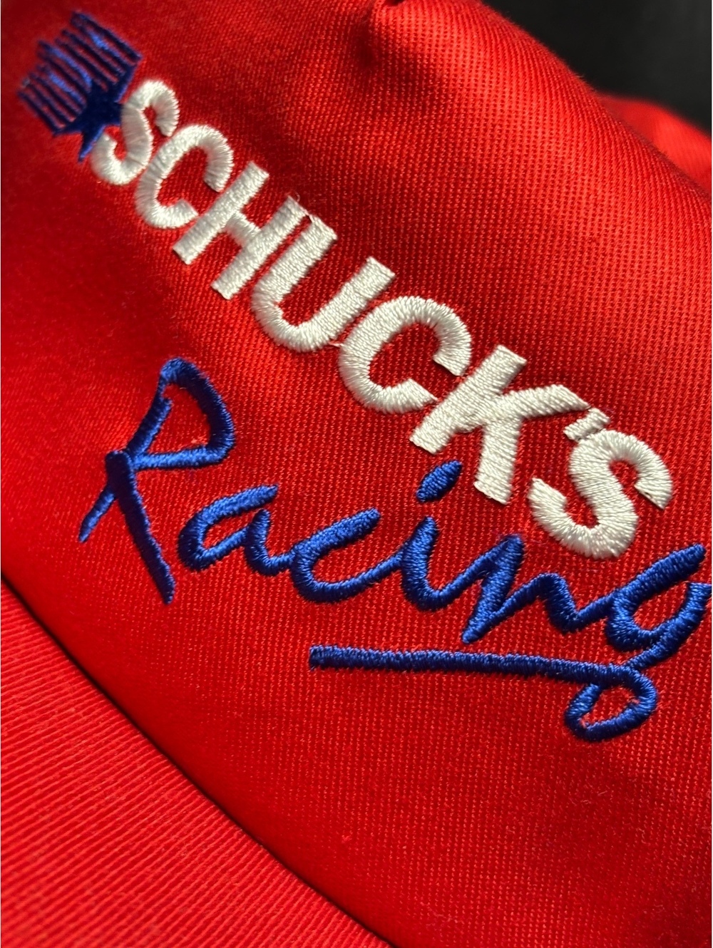 Schuck's Racing Red Snapback Hat
